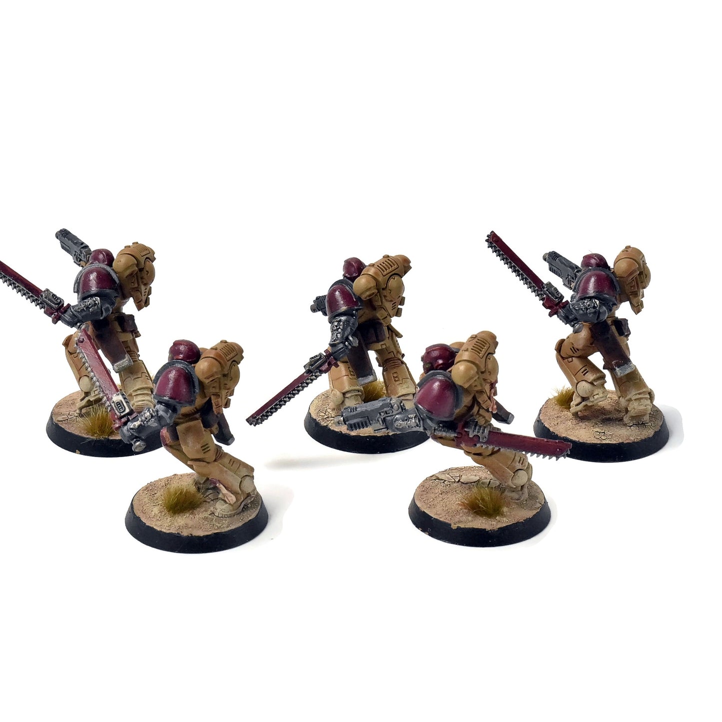 SPACE MARINES 5 Assault Intercessors #1 WELL PAINTED Warhammer 40K