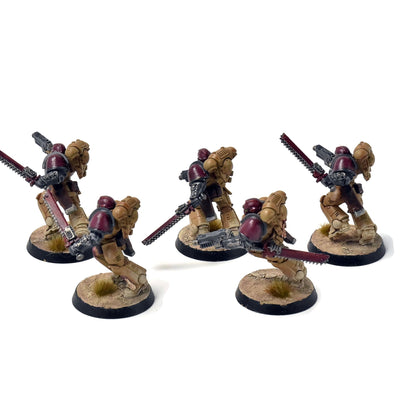 SPACE MARINES 5 Assault Intercessors #1 WELL PAINTED Warhammer 40K
