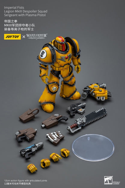 Legion MkIII Despoiler Squad Sergeant with Plasma Pistol Imperial Fists Joy Toy