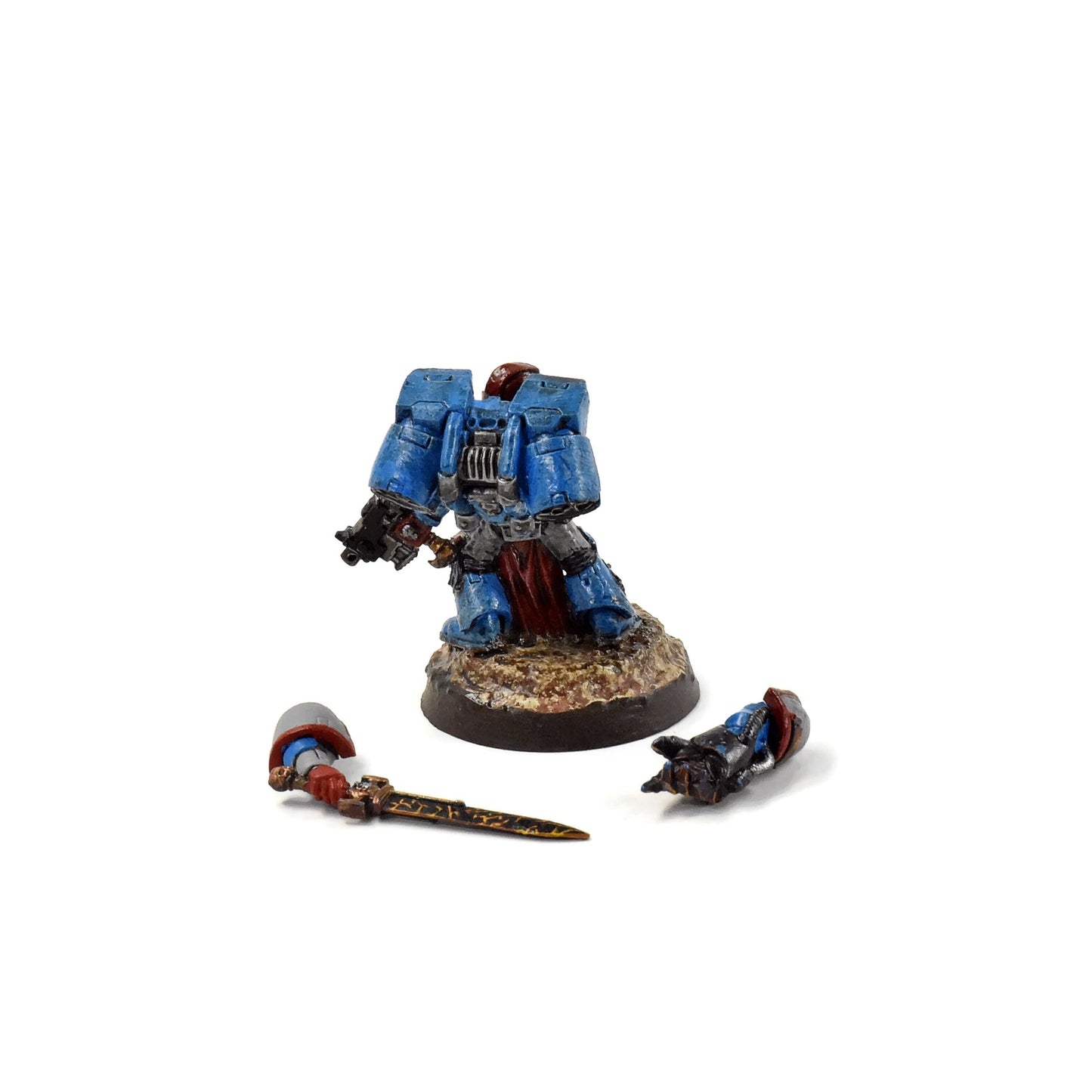 SPACE MARINES Captain #7 METAL WELL PAINTED  40K magnetized arms