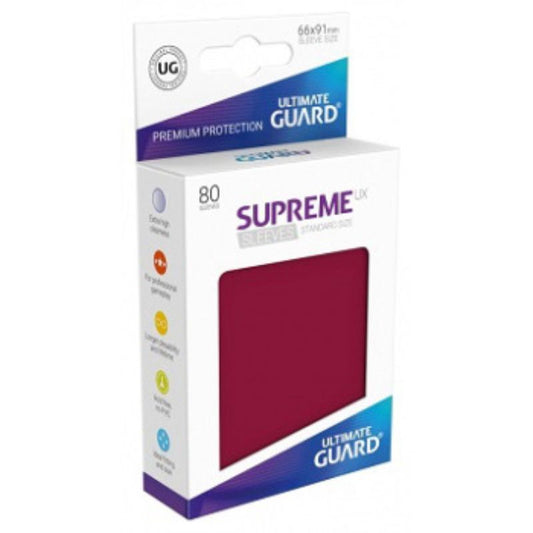 Ultimate Guard Sleeves Supreme Ux Burgundy 80Ct