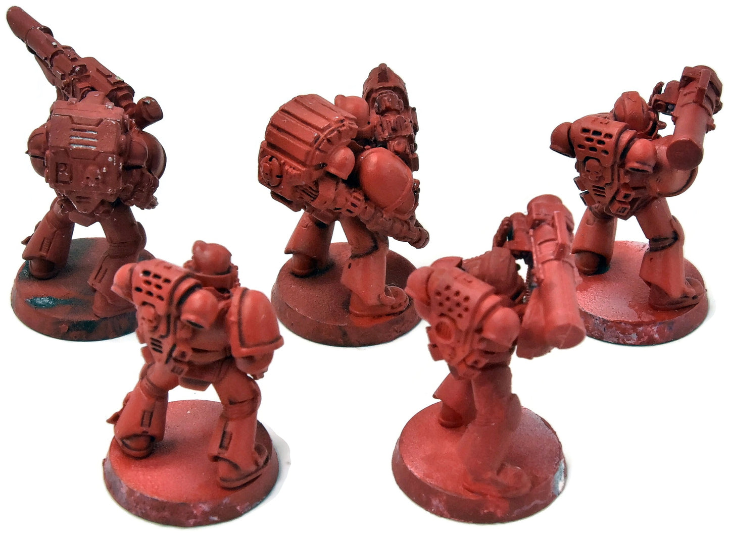 SPACE MARINES 5 Devastators Plasma &amp; Lascannon #1 MÉTAL Warhammer 40K