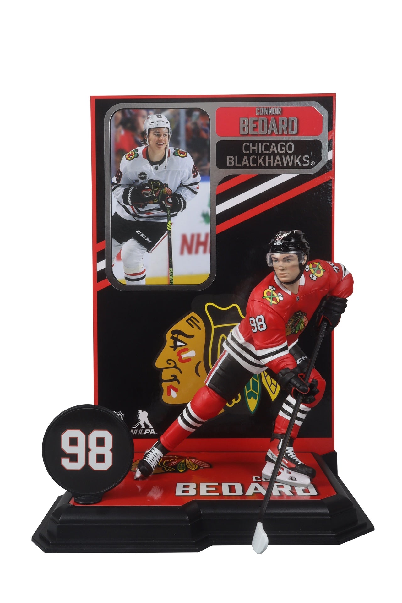 Mcfarlane Nhl Connor Bedard - Chicago Blackhawks (White or Red)