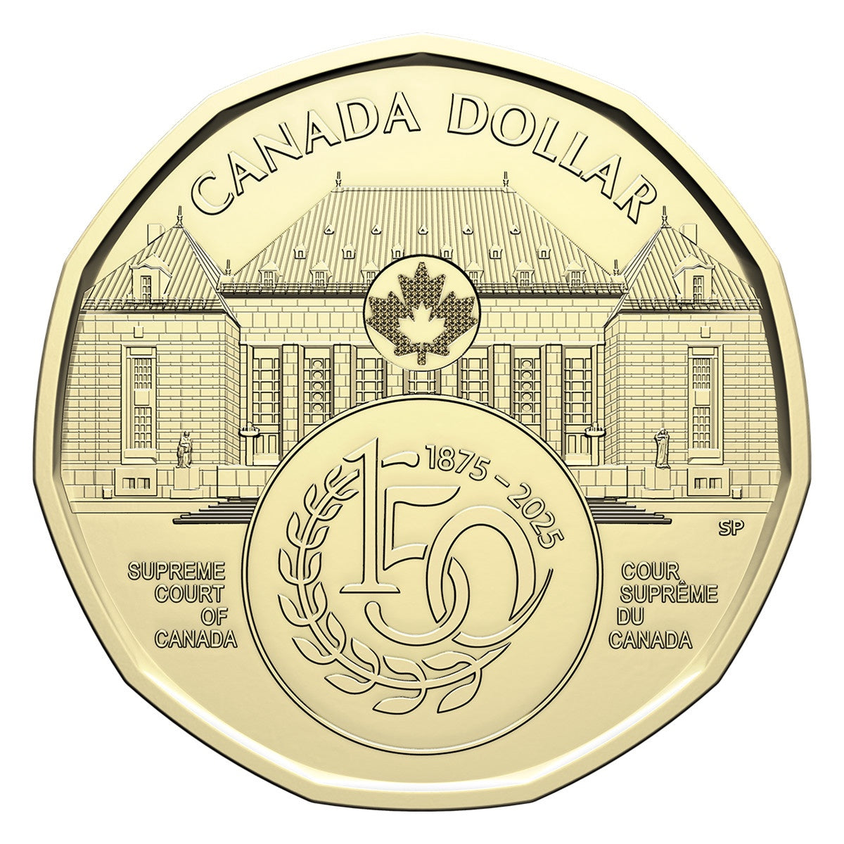 2025 $1 150th Anniversary of the Supreme Court of Canada Non-colourized Special Wrap Roll