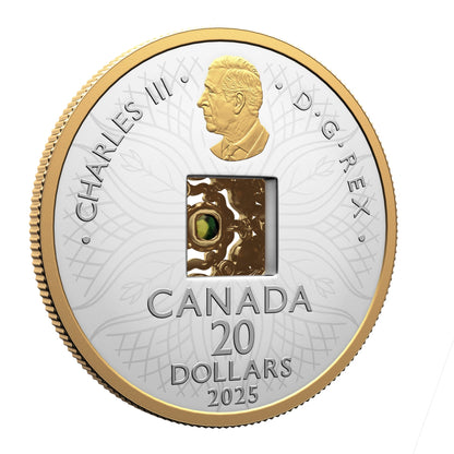 Dancing Ammolite: Elements of Nature - Earth – Fine Silver Coin