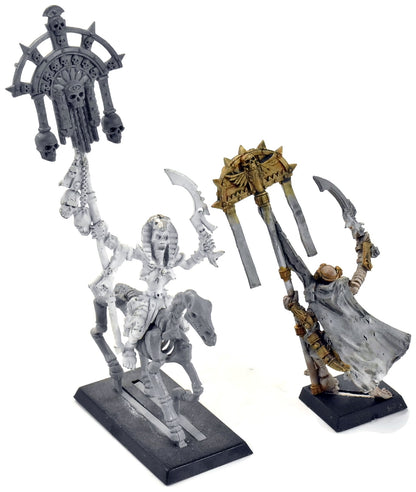 TOMB KINGS Tomb Herald Banner F&M #1 METAL CONVERTED Fantasy