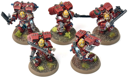 BLOOD ANGELS 5 Vanguard Veteran Squad #15 PRO PAINTED Warhammer 40K