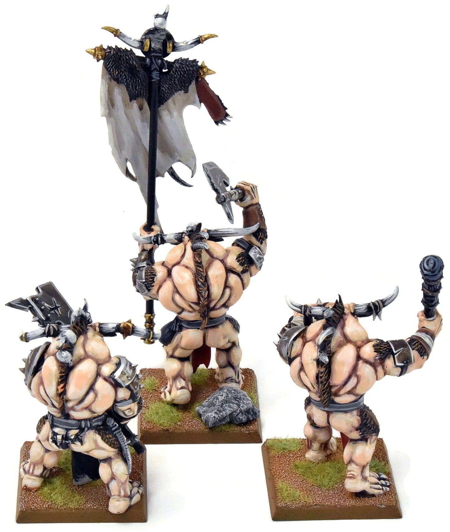 BEASTMEN 3 Minotaur Herd #1 PRO PAINTED Fantasy Minotaurs