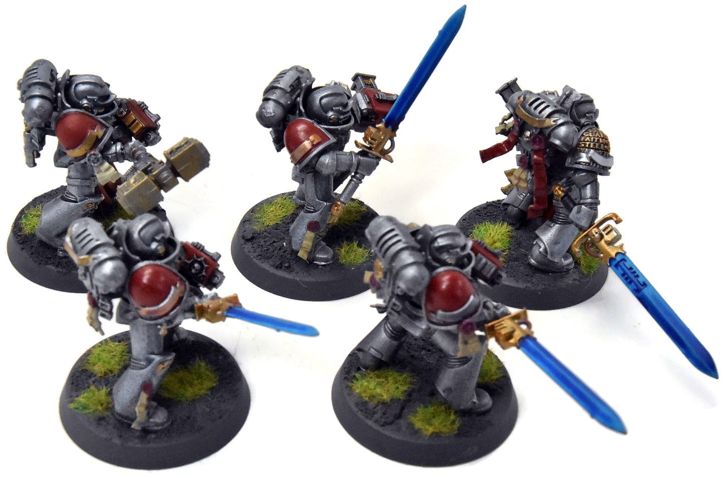 GREY KNIGHTS 5 Strike Squad #2 WELL PAINTED Warhammer 40K