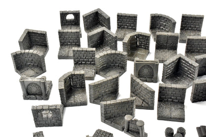 DWARFEN FORGE Castle Scenery Lot Black