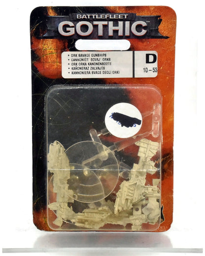 Battlefleet Gothic - Ork Savage Gunship #1 METAL Warhammer 40K Blister