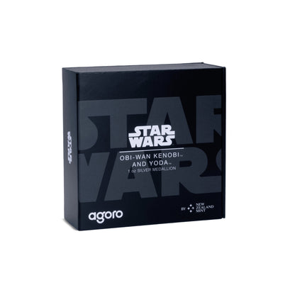 AGORO Star Wars Allies - Obi-Wan Kenobi & Yoda 1oz Silver Medallion