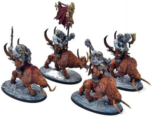 OGOR MAWTRIBES 4 Mournfang Pack #1 WELL PAINTED SIGMAR