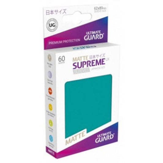 Ultimate Guard Sleeves Supreme Ux Small Matte Petrol Blue 60Ct