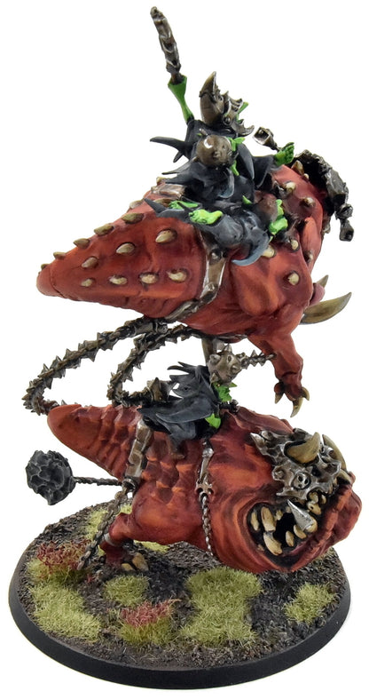 GLOOMSPITE GITZ Loonboss On Mangler Squig #1 WELL PAINTED Warhammer Sigmar