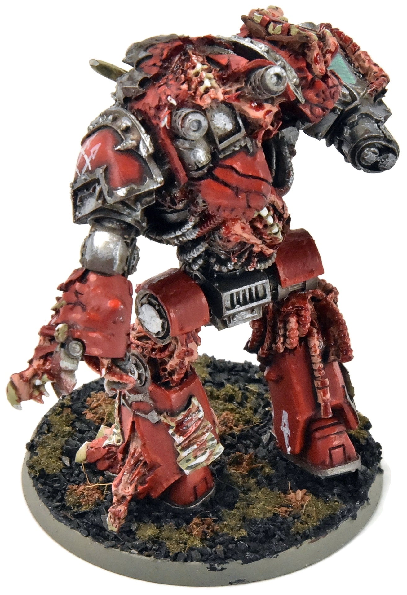 CHAOS SPACE MARINES contemptor dreadnought converted #1 WELL PAINTED 40K