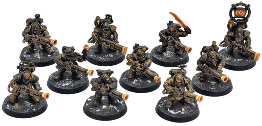 KHARADRON OVERLORDS 10 Arkanaut Company #1 WELL PAINTED Warhammer Sigmar 7265