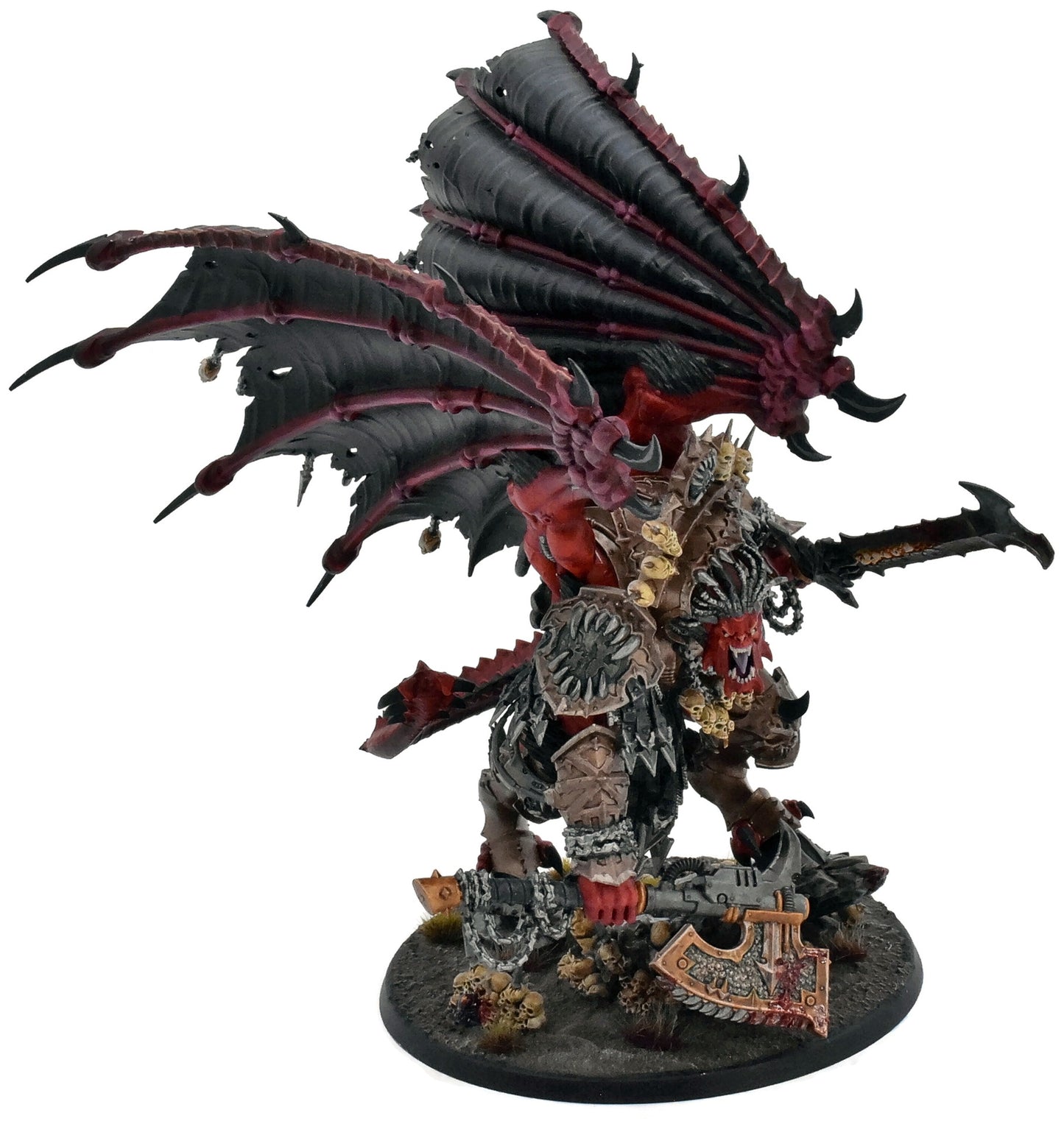 CHAOS SPACE MARINES Angron Daemon Primarch Of Khorne #1 WELL PAINTED 40K