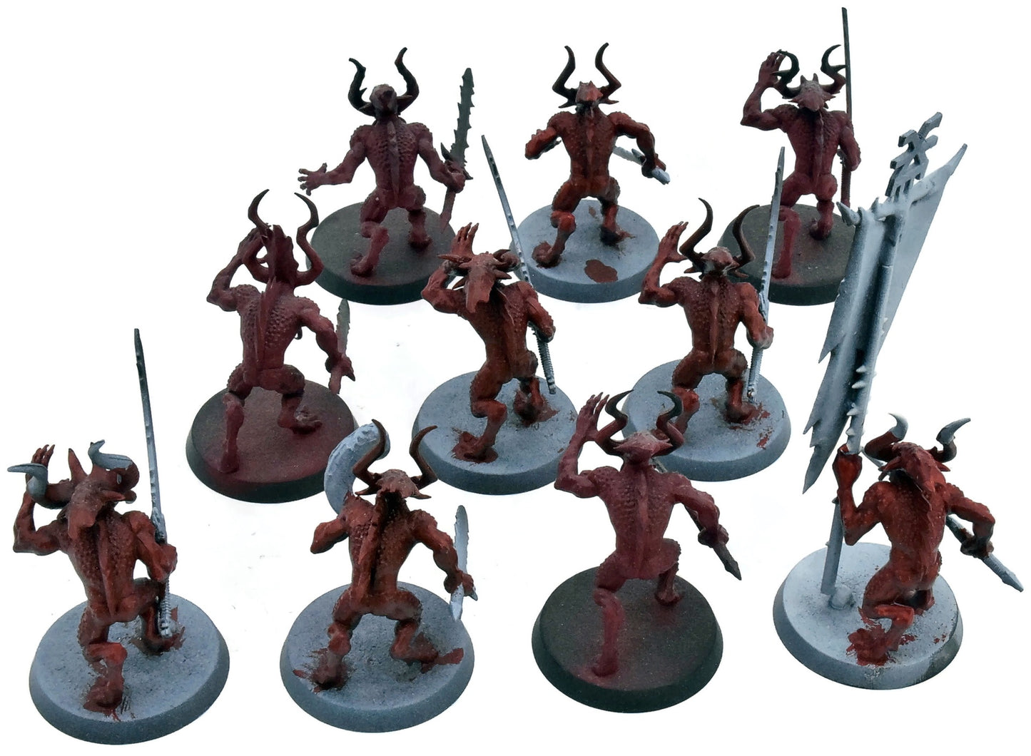 BLADES OF KHORNE 10 Bloodletters Of Khorne #3 Warhammer Sigmar 3869