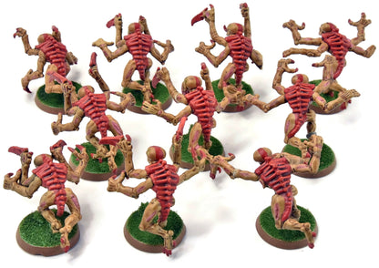 TYRANIDS 10 Genestealer #2 Warhammer 40K WELL PAINTED
