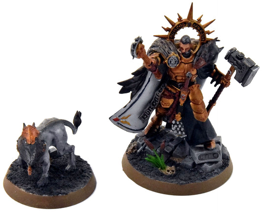 STORMCAST ETERNALS Lord Imperatant With Gryph Hound #2 WELL PAINTED Sigmar