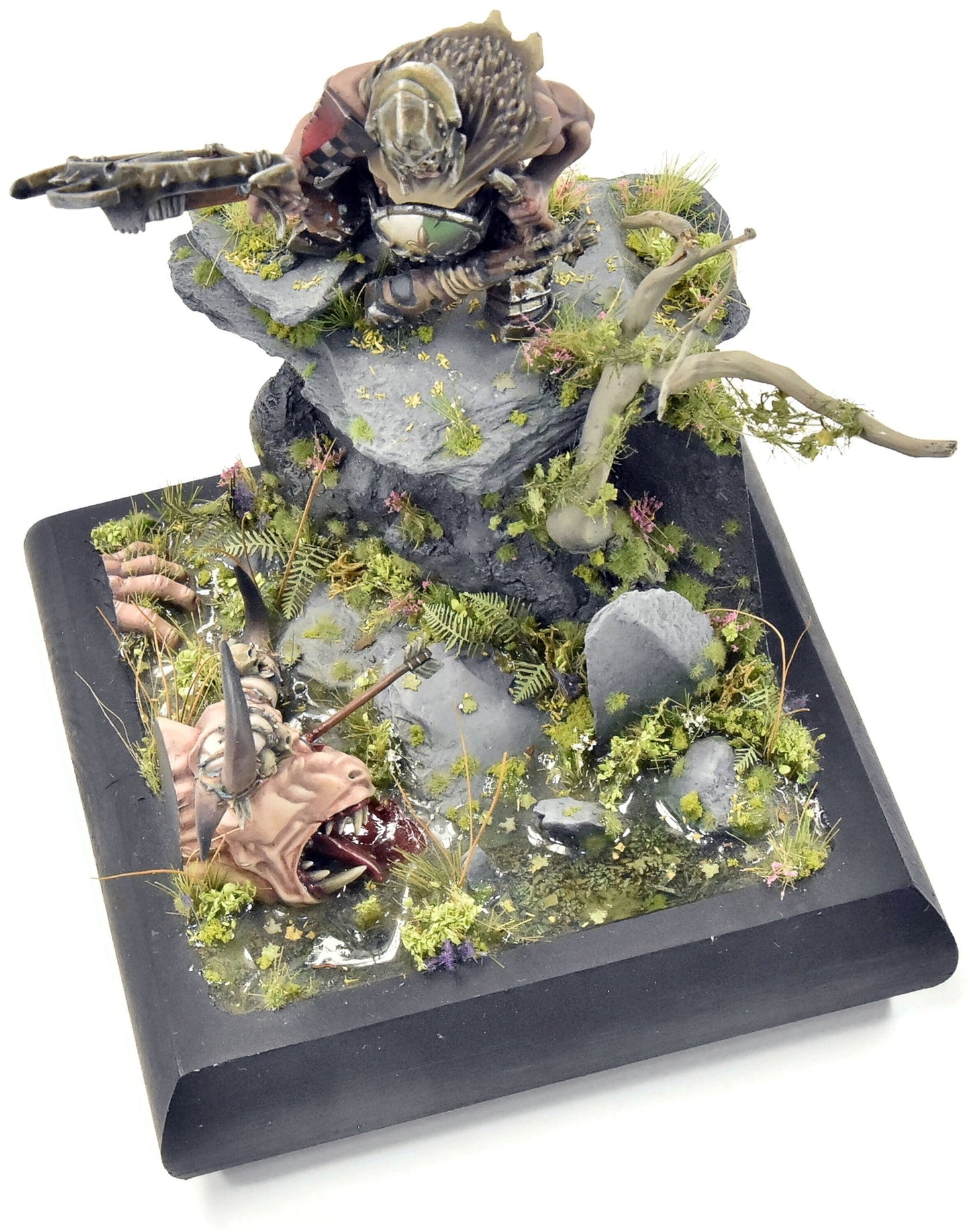 OGOR MAWTRIBES Ogor Hunter Maneater Beastmen Diorama PRO PAINTED