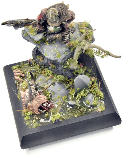 OGOR MAWTRIBES Ogor Hunter Maneater Beastmen Diorama PRO PAINTED