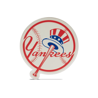 AGORO MLB - New York Yankees Team Logo 3oz Silver