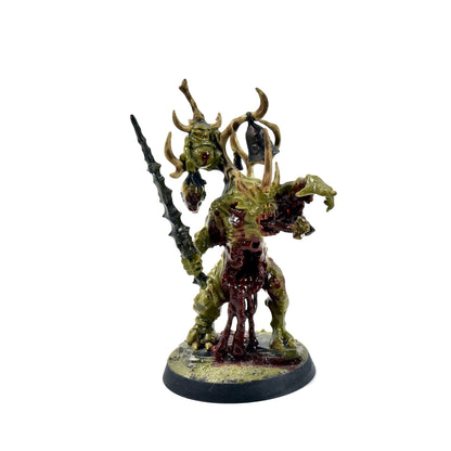 MAGGOTKIN OF NURGLE Poxbringer, Herald of Nurgle #1 WELL PAINTED