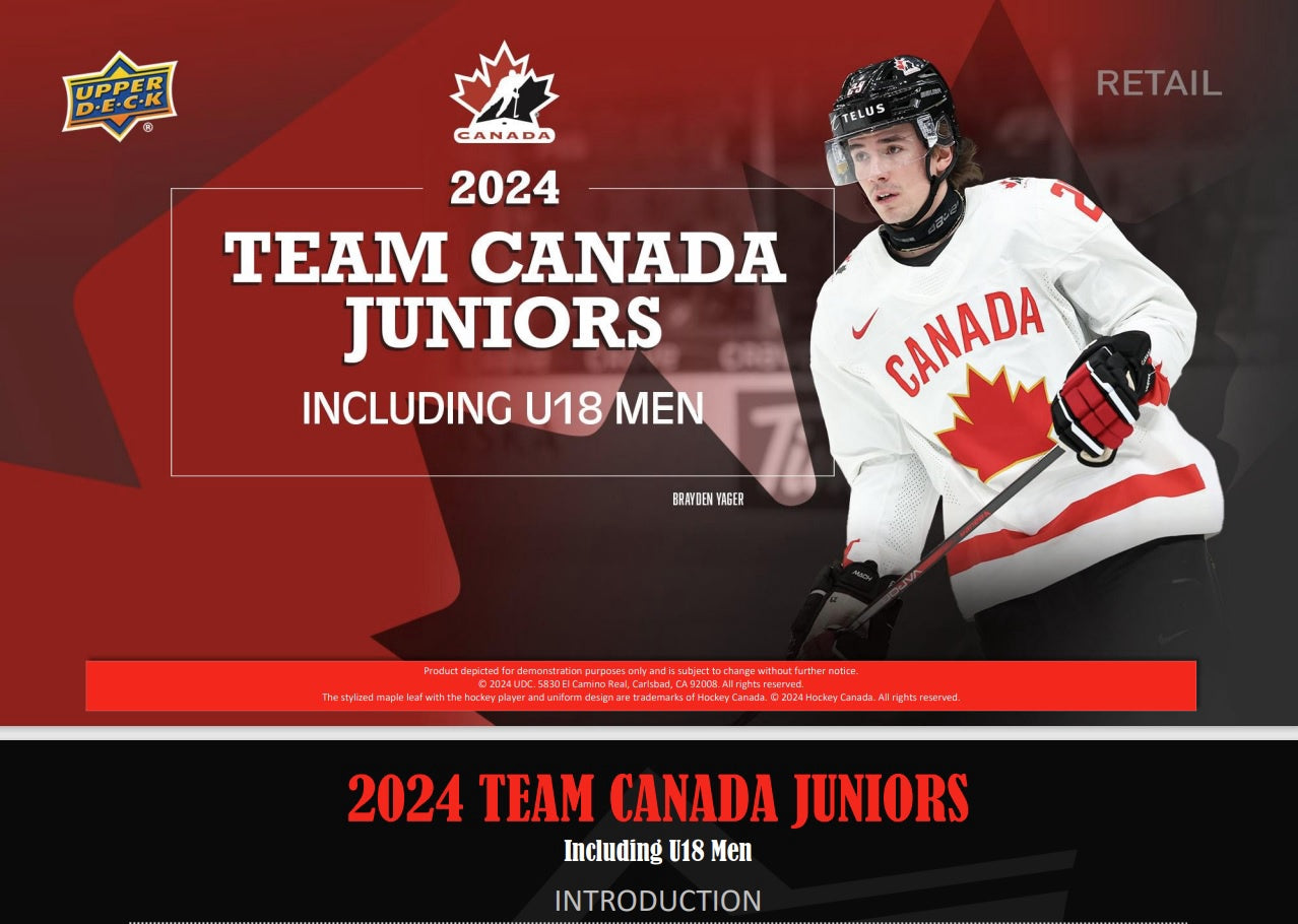 Upper Deck Team Canada Juniors Hockey 2024 Blaster