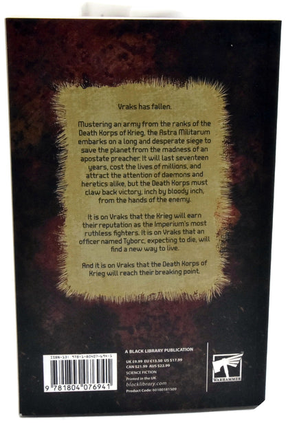 BLACK LIBRARY Siege Of Vraks USED OK Condition softback