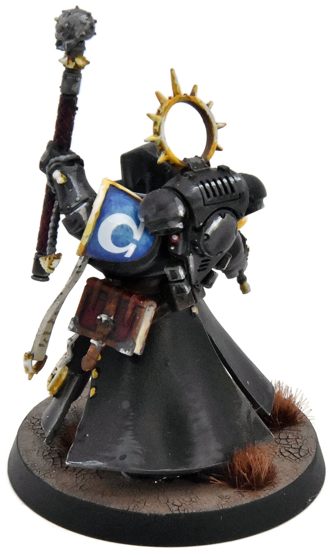 SPACE MARINES Chaplain #1 WELL PAINTED Warhammer 40K Ultramarines