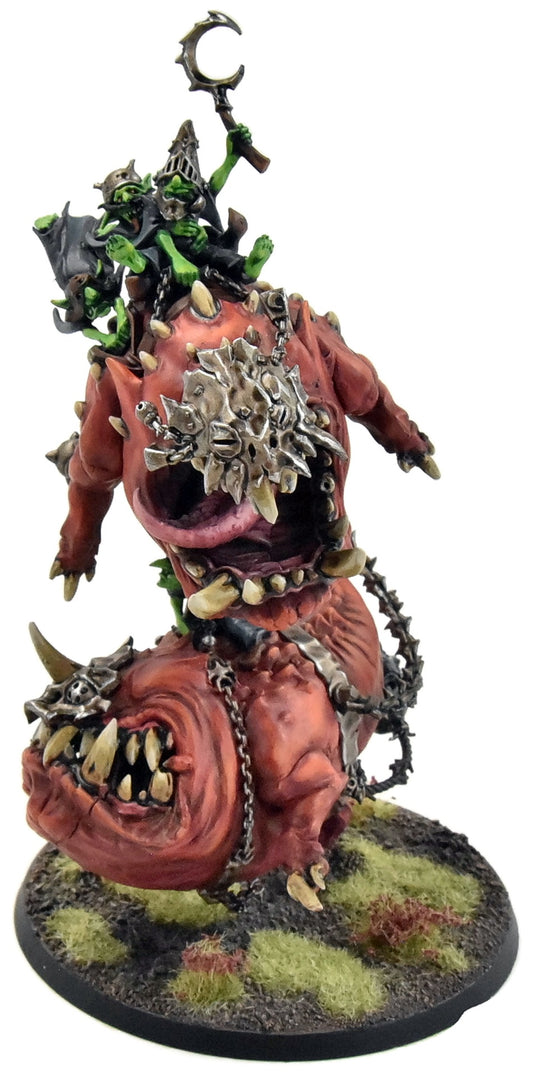 GLOOMSPITE GITZ Loonboss On Mangler Squig #1 WELL PAINTED Warhammer Sigmar