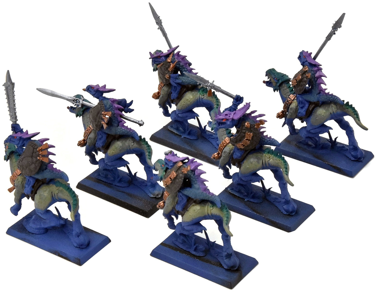 LIZARDMEN 6 Saurus Knights Cold-One #12 Fantasy