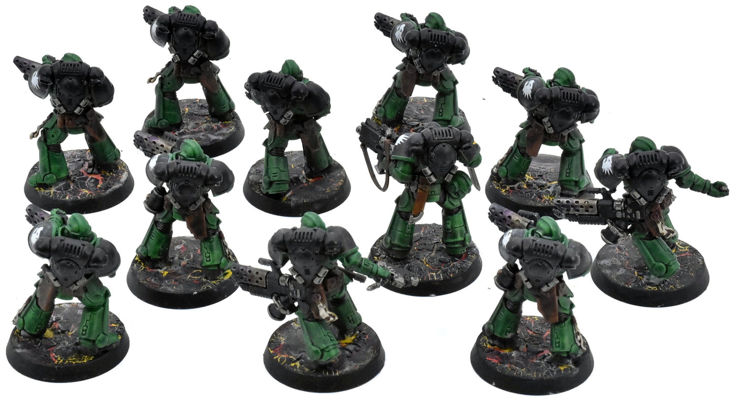 SPACE MARINES 11 Intercessors #1 WELL PAINTED Warhammer 40K