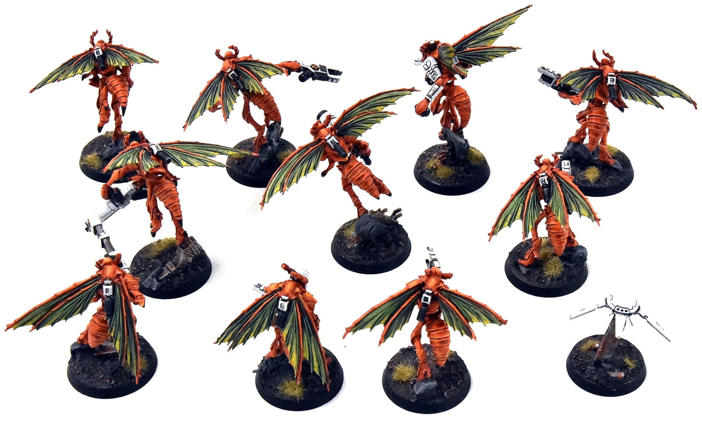 KILL TEAM  Vespid Stingwings #1 COMMISSION PRO PAINTED 40K HiveStorm 5252