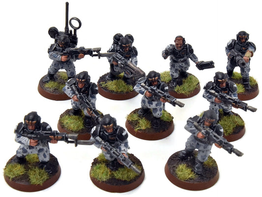 ASTRA MILITARIUM 10 Cadian Shock Troops #19 WELL-PAINTED Warhammer 40K