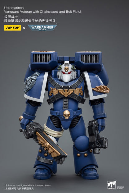 Vanguard Veteran with Chainsword and Bolt Pistol Ultramarines Joy Toy