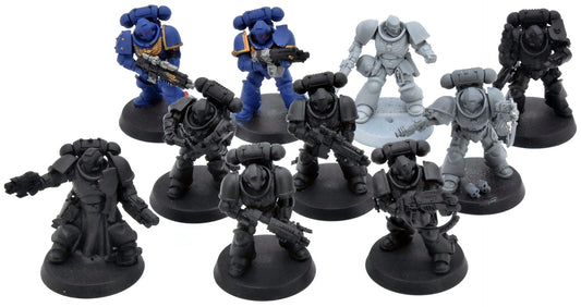 SPACE MARINES 10 Primaris Intercessors #1 40K missing 1 backpack