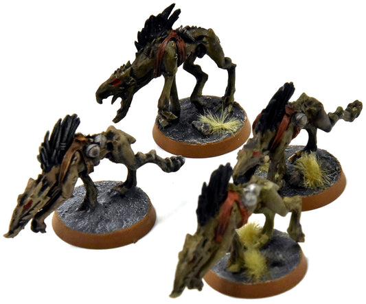 TAU EMPIRE 4 Kroot Hounds #2 WELL PAINTED Warhammer 40K