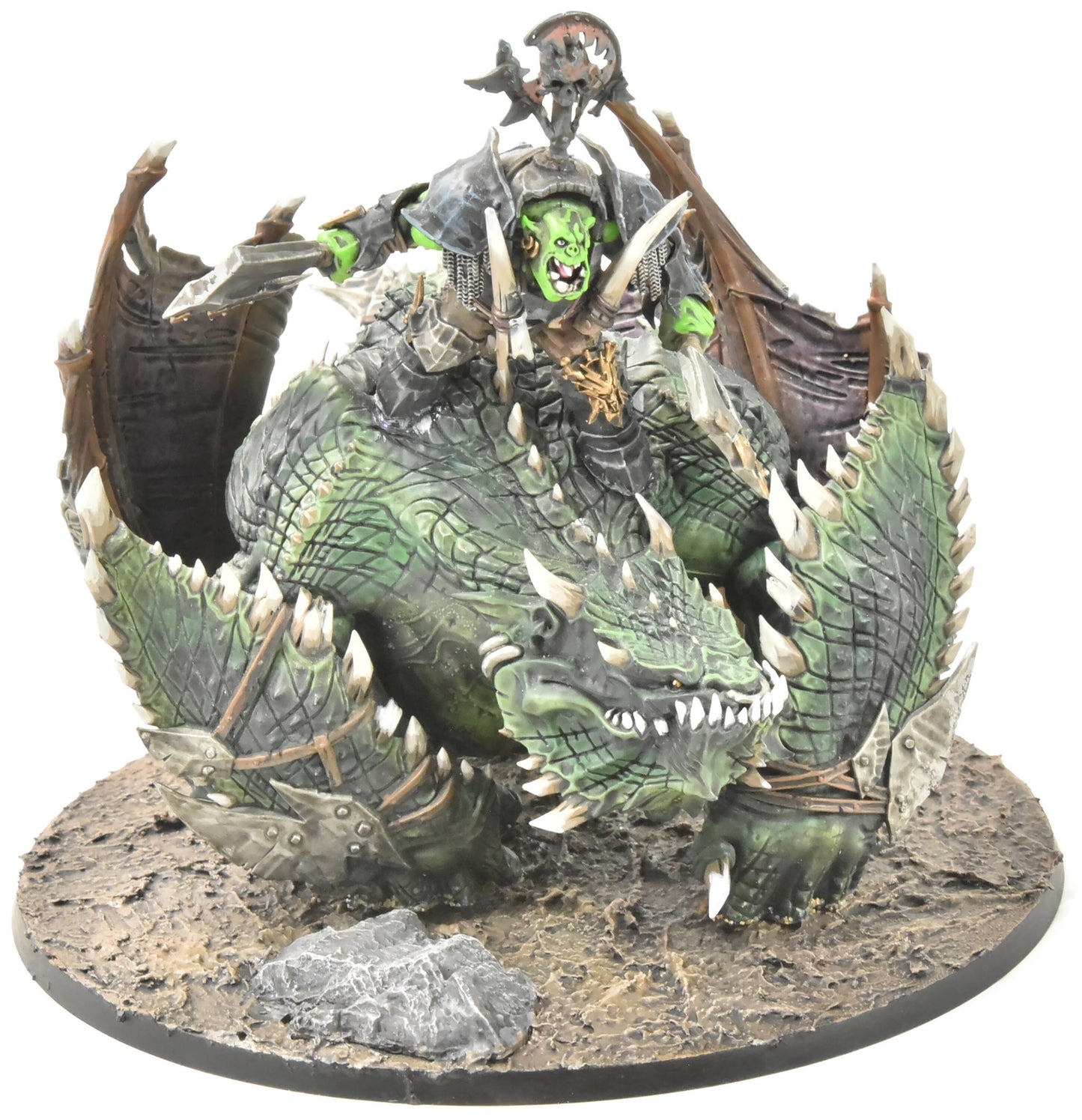 ORRUK WARCLANS Megaboss on Maw-Krusha #1 WELL PAINTED Sigmar 7805