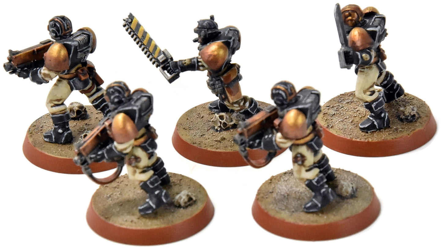SPACE MARINES 5 Scouts #3 missing one hand PRO PAINTED Warhammer 40K