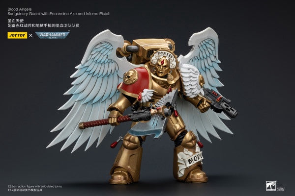 Sanguinary Guard with Encarmine Axe and Inferno Pistol Blood Angels Joy Toy