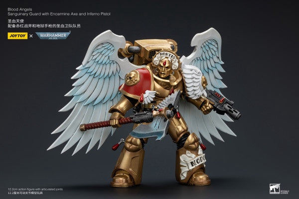 Sanguinary Guard with Encarmine Axe and Inferno Pistol Blood Angels Joy Toy