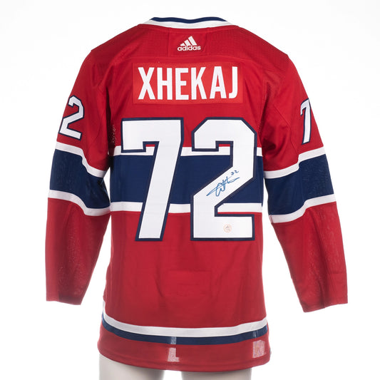 Arber Xhekaj Autographed Adidas Authentic Jersey