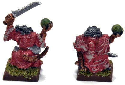 SKAVEN 2 Skryre Acolytes #2 METAL No backpacks Warhammer Fantasy
