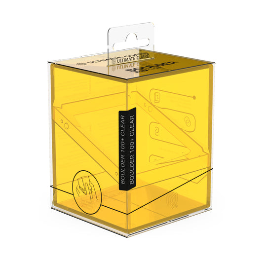 Ultimate Guard Deck Case Boulder 100+ Clear Amber