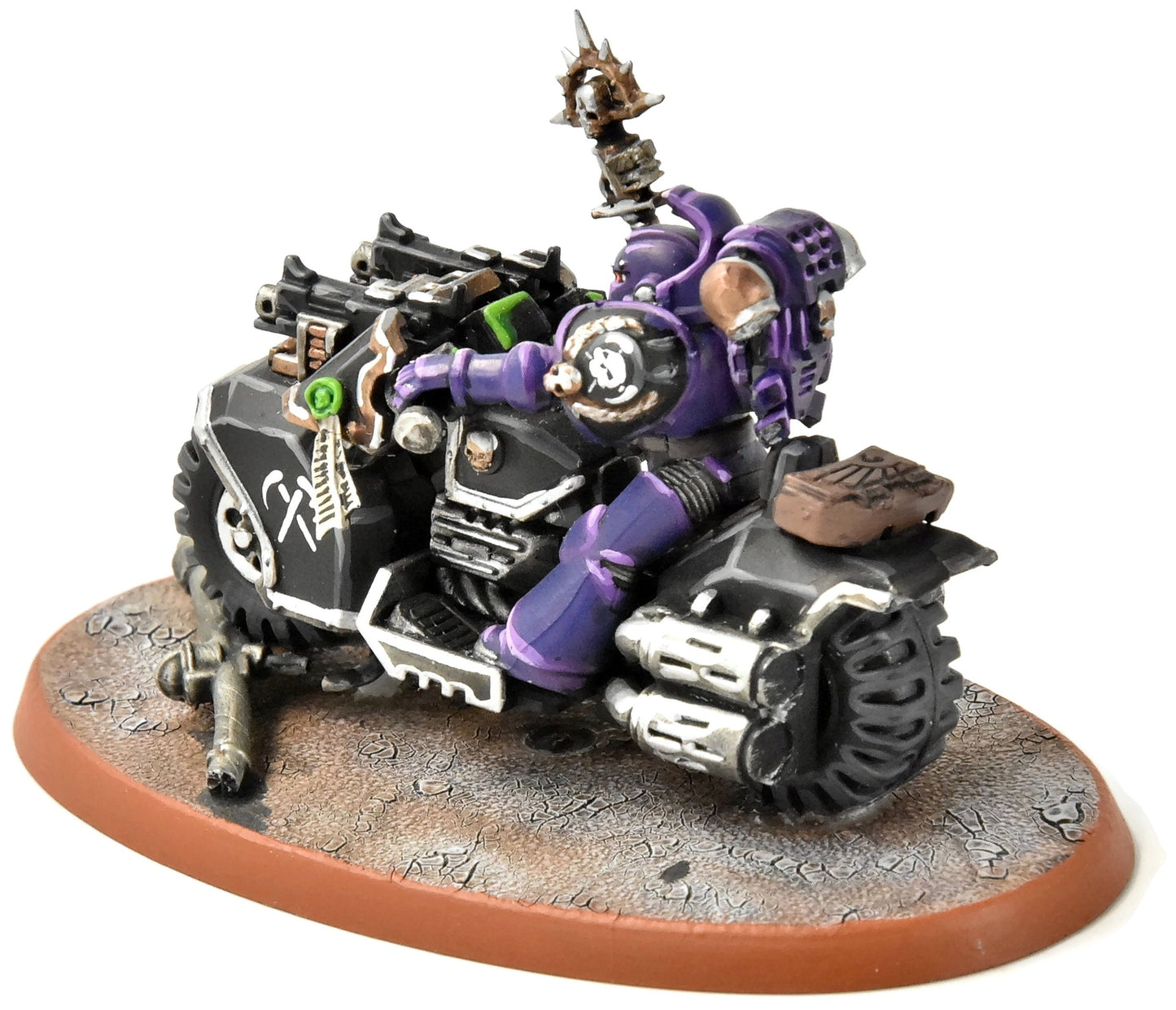 Space Marines Librarian à vélo n°3, peinture professionnelle Warhammer 40K