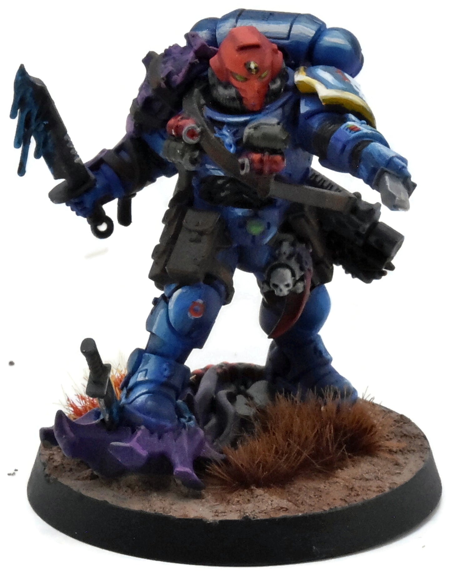 SPACE MARINES Primaris Lieutenant With Combi-Weapon #1 WELL PAINTED 40K