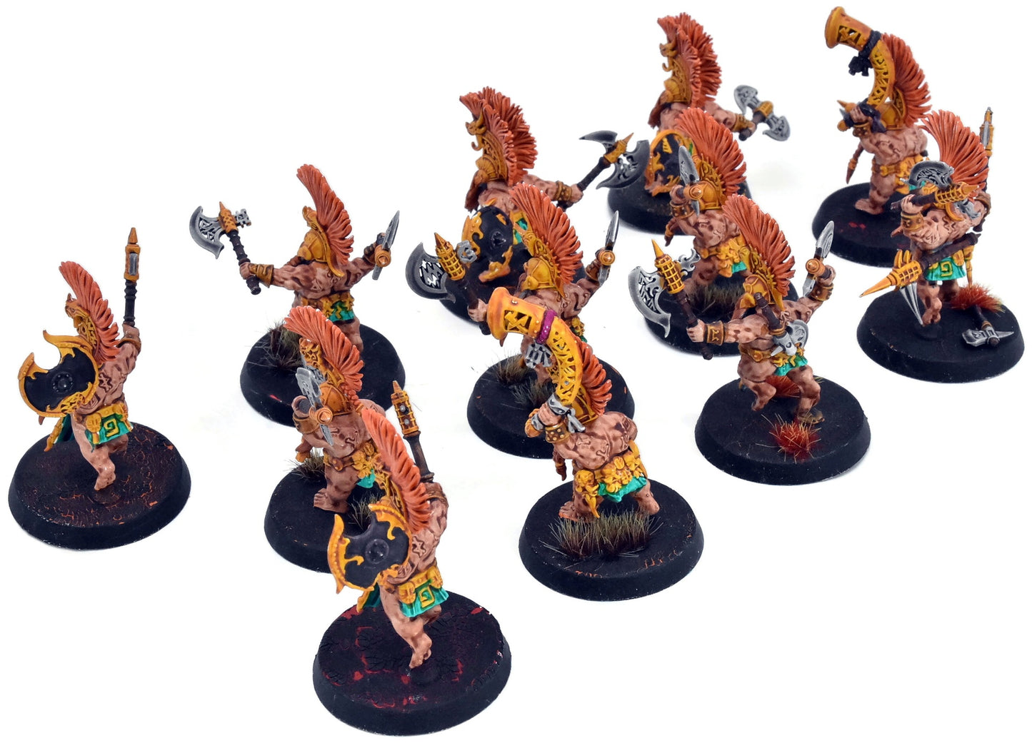 FYRESLAYERS 12 Vulkite Berzerkers #1 WELL PAINTED Warhammer Sigmar